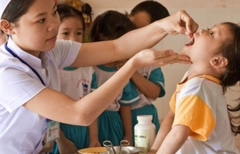 Năm 2020: Hà Nội phấn đấu trên 99,8% trẻ em từ 6-36 tháng tuổi uống Vitamin A liều cao