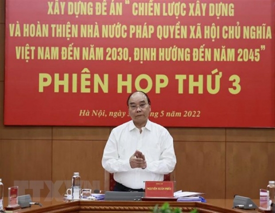 Phiên họp thứ 3 Ban Chỉ đạo xây dựng Đề án về Nhà nước pháp quyền