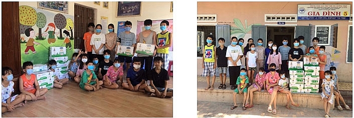 Vinamilk và Quỹ sữa vươn cao Việt Nam trao sữa và quà tặng cho trẻ em đang cách ly tại Điện Biên