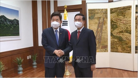 Thường trực Ban Bí thư Võ Văn Thưởng tiếp tục các hoạt động thăm Hàn Quốc