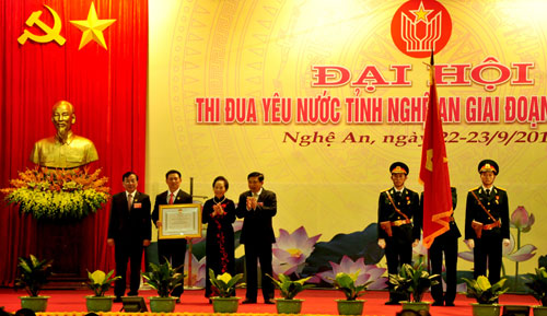 Đại hội thi đua yêu nước tỉnh Nghệ An:  222 tấm gương điển hình tiên tiến