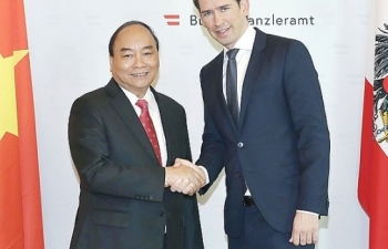 Hai nhà lãnh đạo vui mừng trước sự phát triển tốt đẹp của quan hệ Việt Nam - Áo