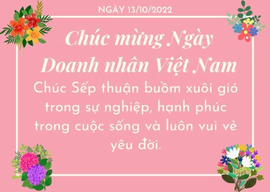 Lời chúc hay, ý nghĩa nhân ngày Doanh nhân Việt Nam 13/10