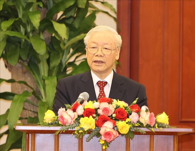 Tổng Bí thư Nguyễn Phú Trọng: Tư tưởng 'dân là gốc', nền tảng cốt lõi cho công tác Mặt trận - Ảnh 1.