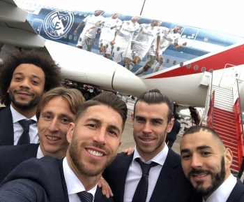 Emirates go big with airplane covered with 5 Real Madrid footballers