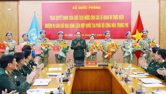 Việt Nam tăng cường hợp tác quốc tế trong lĩnh vực gìn giữ hòa bình