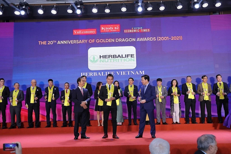 Herbalife Nutrition được vinh danh tại Giải thưởng Rồng Vàng năm 2021