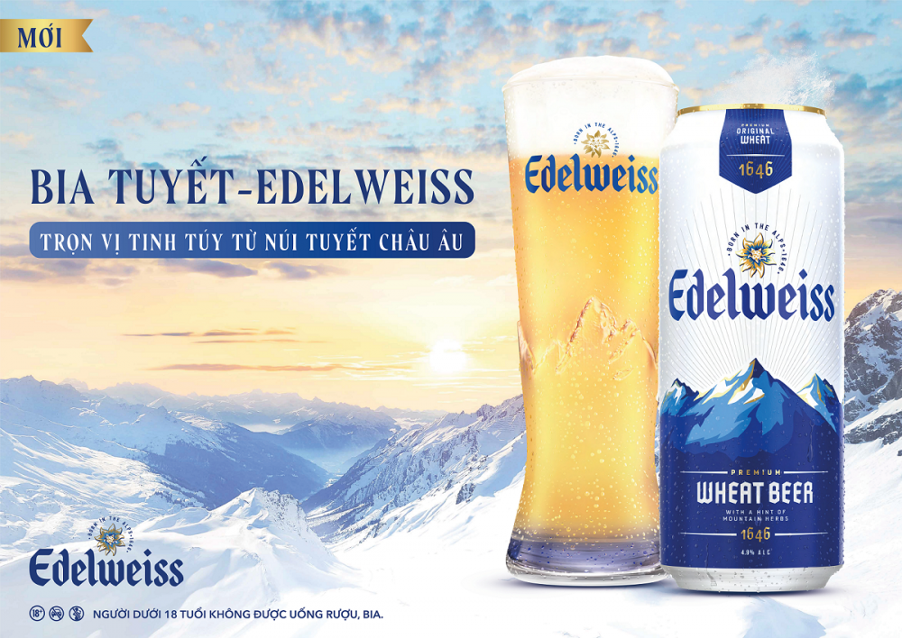 Bia Tuyết - Edelweiss sẽ chính thức có mặt trên toàn quốc từ mùa hè 2022