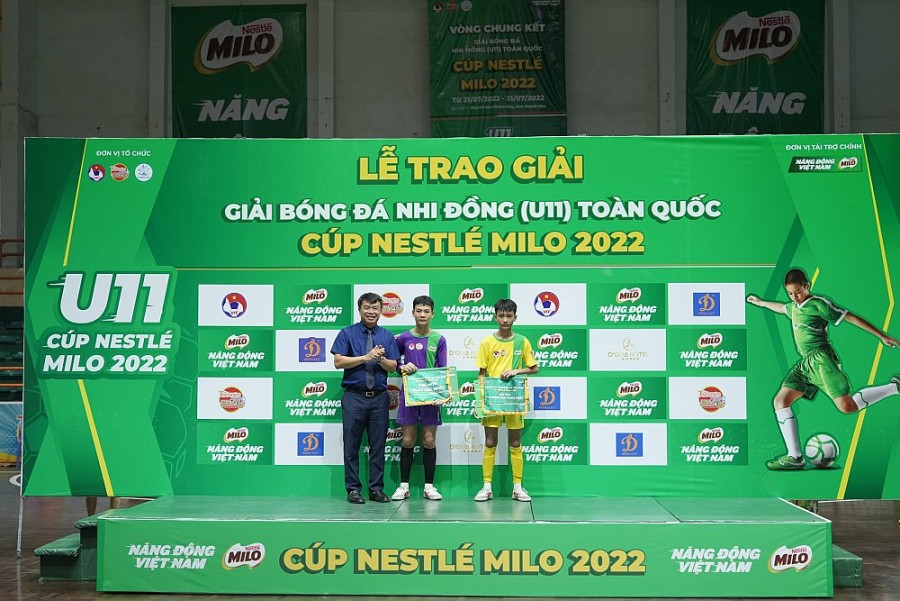 Sông Lam Nghệ An lên ngôi vô địch giải bóng đá Nhi đồng (U11) toàn quốc - Cúp Nestlé MILO 2022