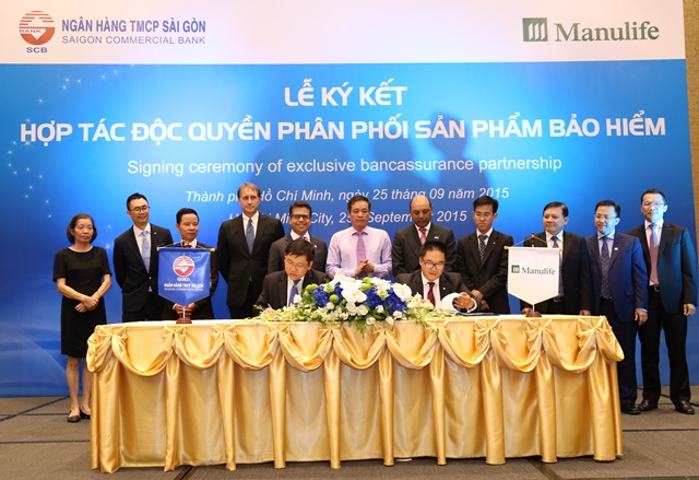 Manulife Việt Nam và Ngân hàng TMCP Sài Gòn ký hợp tác độc quyền phân phối sản phẩm bảo hiểm