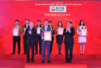 SCB nằm trong Top 50 doanh nghiệp xuất sắc nhất Việt Nam 2018