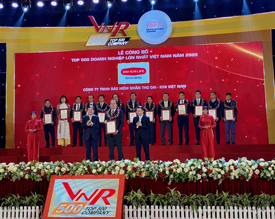 Dai-ichi Life Việt Nam đạt top 500 doanh nghiệp lớn nhất Việt Nam năm 2020
