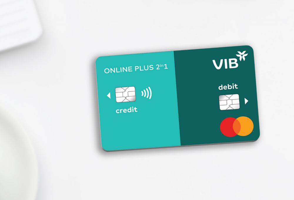 Lần đầu tiên dòng thẻ VIB Online Plus 2in1 tích hợp thẻ tín dụng và thẻ thanh toán