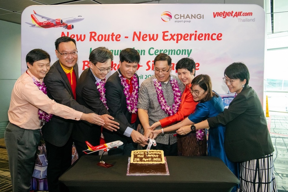 Vietjet Thái Lan khai trương đường bay Bangkok - Singapore