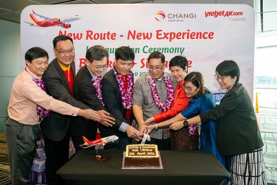 Vietjet Thái Lan khai trương đường bay Bangkok - Singapore