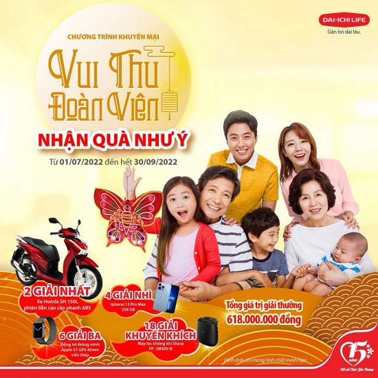 Dai-ichi Life Việt Nam triển khai khuyến mại “Vui thu đoàn viên, nhận quà như ý”
