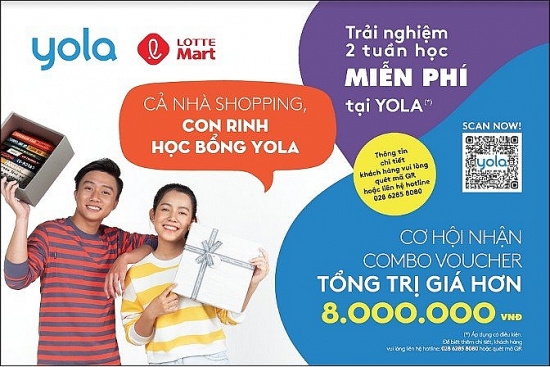 Rinh voucher học tiếng Anh cho con khi mua sắm tại LOTTE Mart