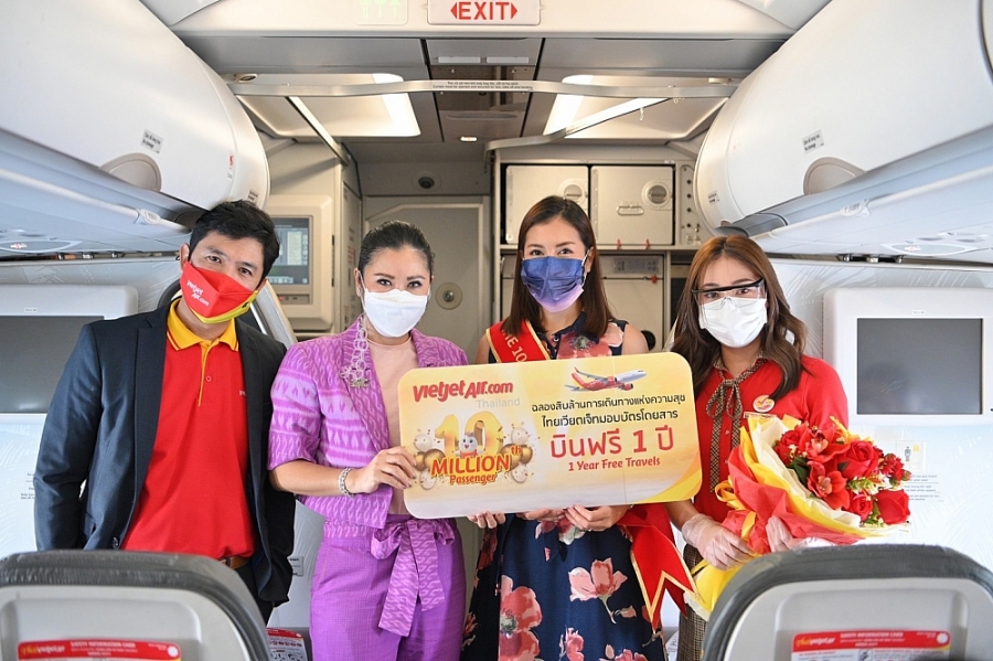 Vietjet đạt 10 triệu hành khách tại Thái Lan và khôi phục 2 đường bay