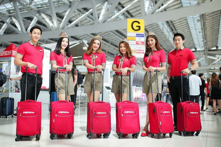 Đội tiếp viên hãng Vietjet thân thiện với hành khách nhất tại Thái Lan năm 2021