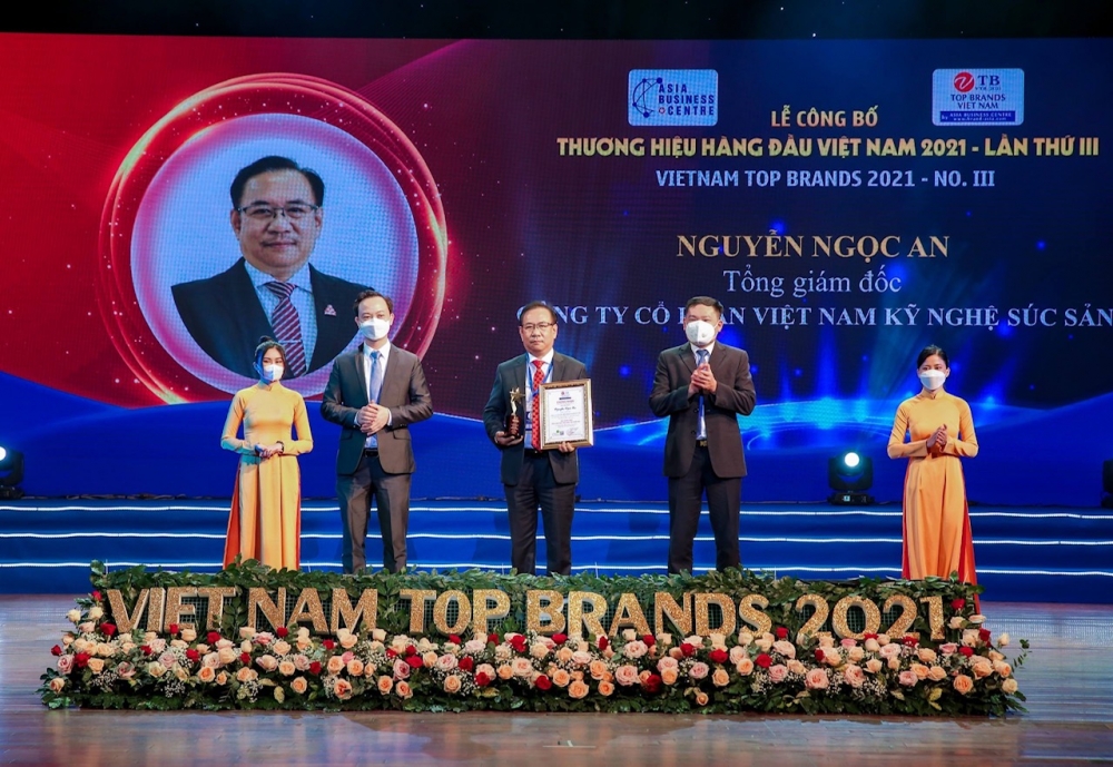 Vissan đạt Top 10 Thương hiệu hàng đầu Việt Nam năm 2021