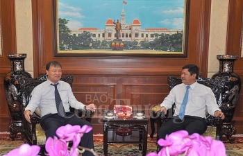 Thứ trưởng Bộ Công Thương Đỗ Thắng Hải thăm và chúc tết lãnh đạo UBND TP. Hồ Chí Minh