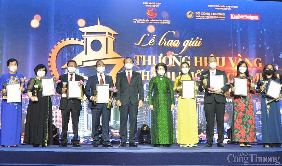 Vinh doanh 30 doanh nghiệp đạt giải thưởng “Thương hiệu Vàng TP. Hồ Chí Minh” năm 2021