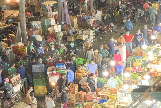 TP. Hồ Chí Minh: Tăng cường giải pháp phòng, chống dịch Covid-19 tại các chợ đầu mối