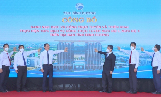 Bình Dương triển khai thực hiện 100% dịch vụ công trực tuyến mức độ 3 và 4