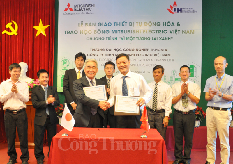 Mitsubishi Việt Nam tài trợ thiết bị tự động hóa cho Trường ĐH Công nghiệp TP.Hồ Chí Minh