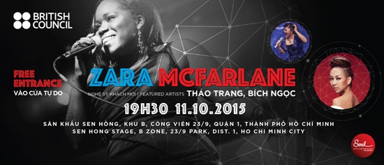 Nghệ sỹ giành giải thưởng MOBO 2014 Zara Mcfarlane tới Việt Nam