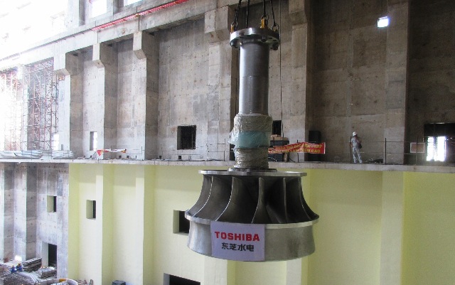 Toshiba bàn giao tuabin và máy phát điện tại Thủy điện Trung Sơn