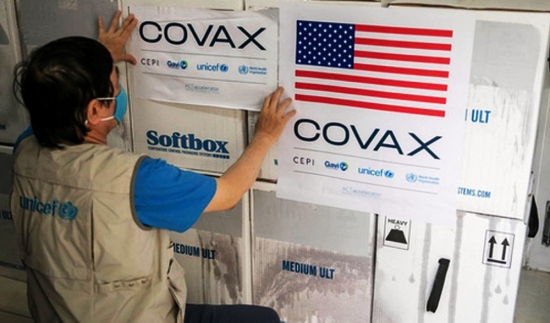 Việt Nam nhận 1.499.940 liều vaccine do Hoa Kỳ trao tặng từ COVAX