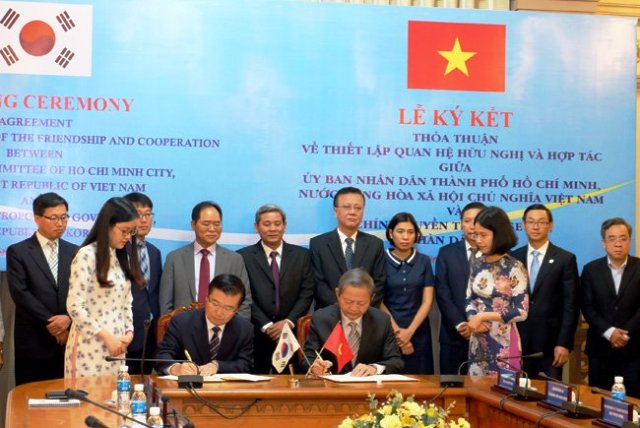 TP. Hồ Chí Minh và Seoul ký kết thỏa thuận hợp tác trên nhiều lĩnh vực