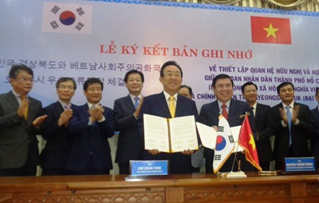 TP Hồ Chí Minh và tỉnh Gyeongsangbuk thiết lập quan hệ hữu nghị hợp tác