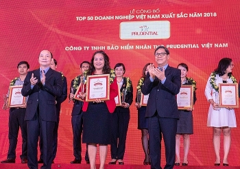 Prudential Việt Nam lọt top 50 doanh nghiệp Việt Nam xuất sắc năm 2018