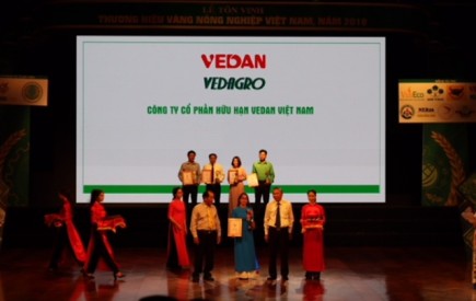 Vedan được vinh danh Thương hiệu vàng nông nghiệp Việt Nam