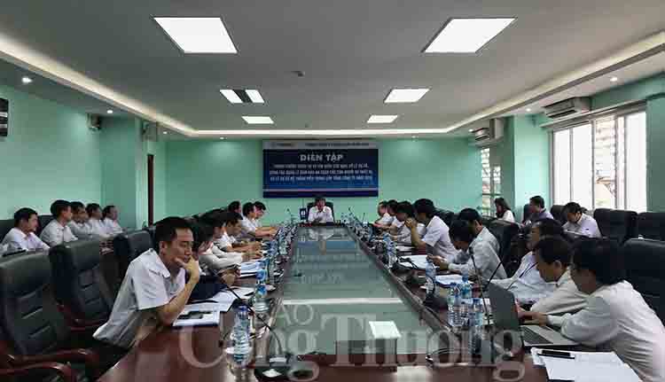 Điện lực miền Bắc diễn tập cứu nạn, cứu hộ tại Nghệ An