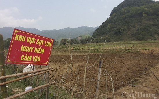Tái diễn tình trạng sụt lún tại "thủ phủ khoáng sản" của Nghệ An