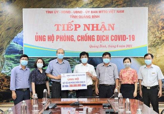 PC Quảng Bình: Ủng hộ 200 triệu đồng chung tay phòng chống dịch Covid-19