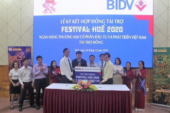 Thừa Thiên Huế: Ngân hàng BIDV tài trợ đồng cho Festival Huế 2020