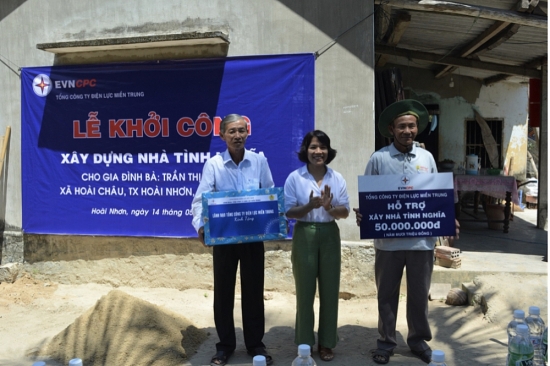EVNCPC hỗ trợ xây nhà tình nghĩa trên địa bàn tỉnh Bình Định