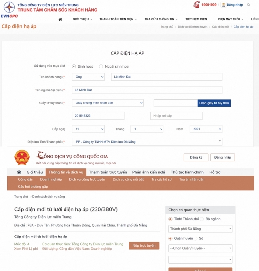 EVNCPC: Hoàn thành hồ sơ cấp điện mới chỉ trong một ngày