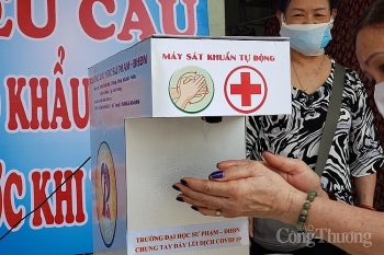 Đà Nẵng: Đặt máy rửa tay sát khuẩn tại 5 chợ truyền thống lớn