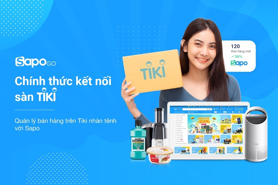 Sapo Go mở cổng kết nối sàn thương mại điện tử Tiki