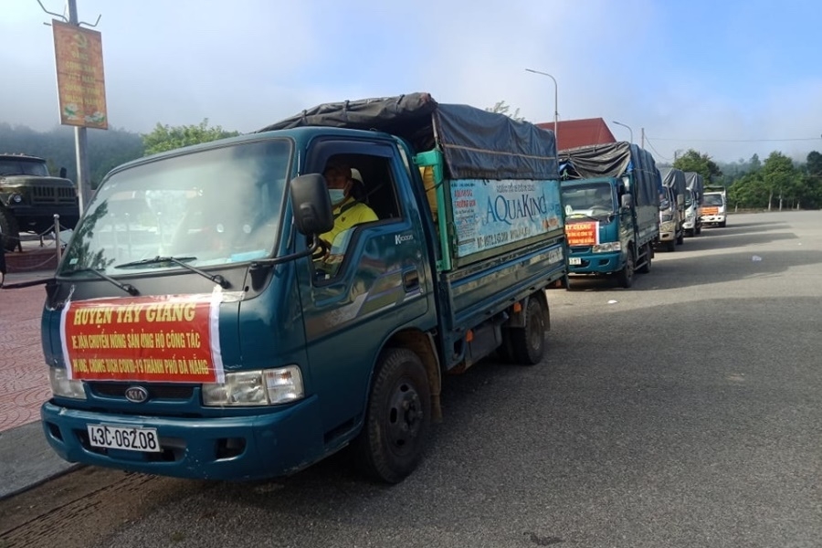 Quảng Nam: Tạo điều kiện thuận lợi cho xe vận tải hàng hoá đi qua các chốt kiểm soát giữa Quảng Nam và Đà Nẵng