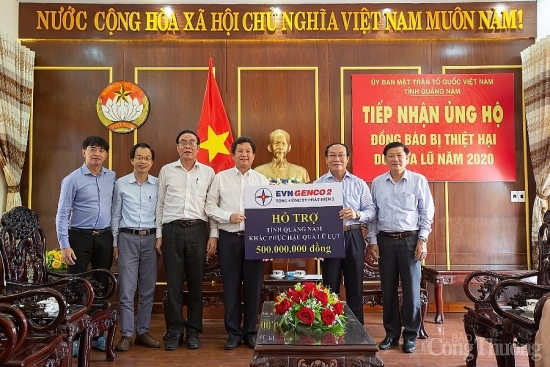 EVNGENCO 2 chung tay hỗ trợ người dân Quảng Nam, Quảng Trị khắc phục hậu quả bão lũ