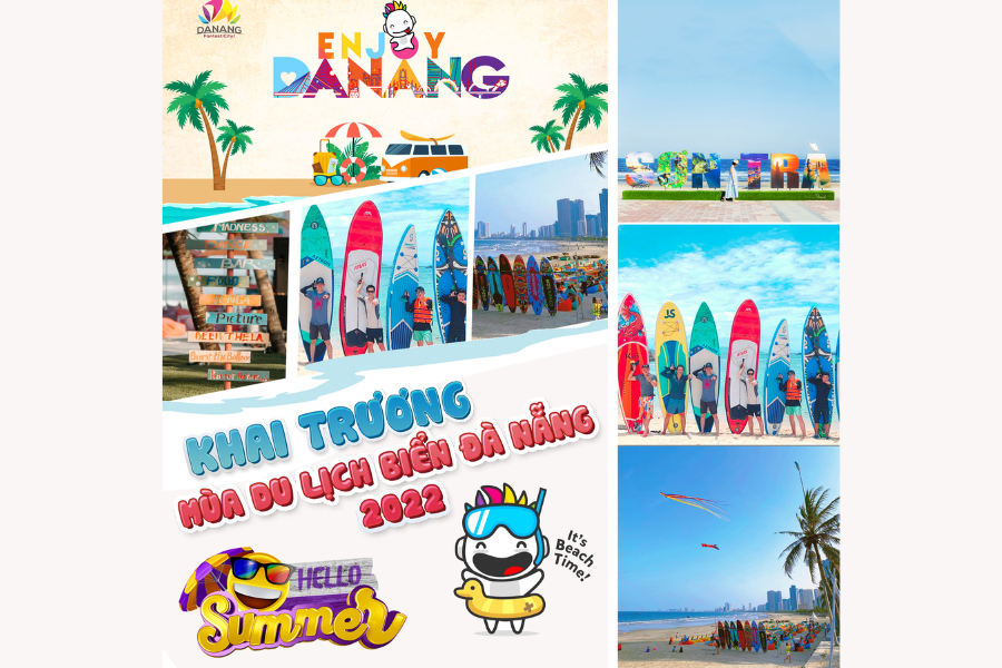 Thành phố Đà Nẵng chào đón du khách đến với thành phố vào dịp 30/4 với hàng loạt hoạt động hấp dẫn nằm trong chương trình “Khai trương mùa du lịch biển Đà Nẵng 2022”.