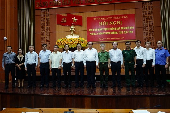 Quảng Nam thành lập Ban Chỉ đạo phòng chống tham nhũng, tiêu cực