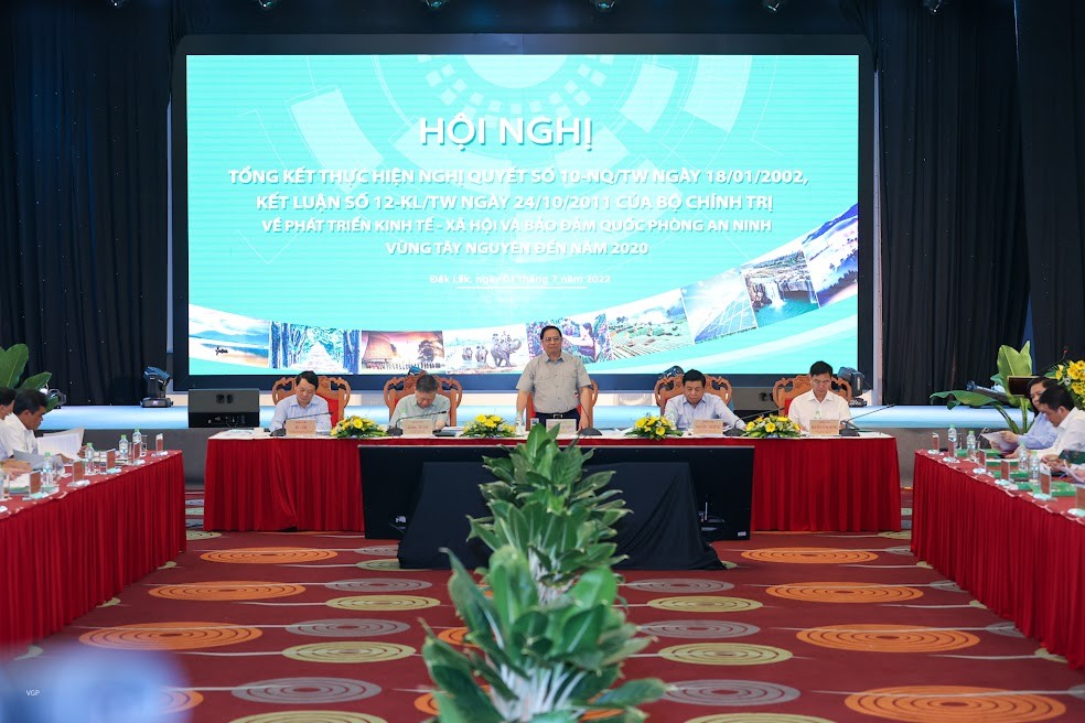 Thủ tướng Phạm Minh Chính: Lấy con người là trung tâm để phát triển Tây Nguyên nhanh, bền vững