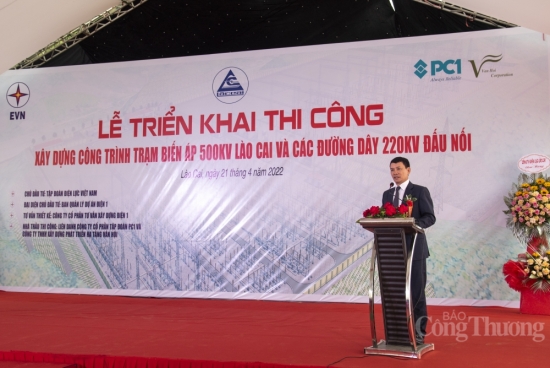 PC1 tham gia liên danh nhà thầu xây dựng trạm biến áp 500kV Lào Cai và các đường dây 220kV đấu nối
